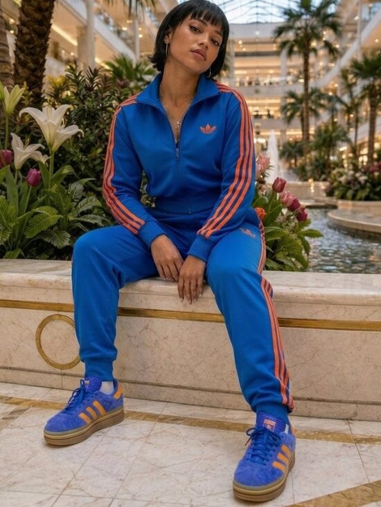 adidas Shoes - Adidas Women’s Gazelle Bold JS3906 Blue Orange Platform Sneakers Size 9 Lace Up